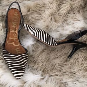 Brown zebra heels